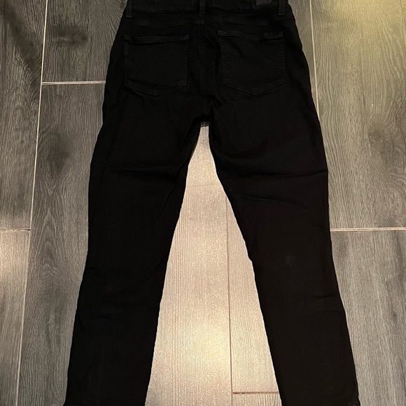 NEW Paige 27 Ultra Skinny Black Shadow maternity ankle jeans - Picture 3 of 4